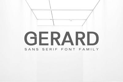 Gerard Sans Serif Font Family Free Download