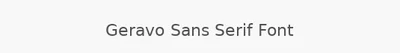 Geravo Sans Serif Font