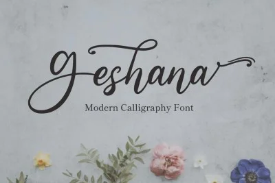 Geshana - Wedding Font
