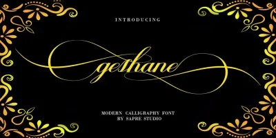 Geshane Script Font