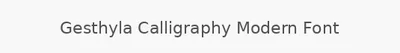 Gesthyla Calligraphy Modern Font