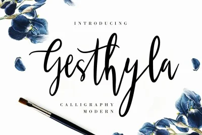 Gesthyla Calligraphy Wedding Font
