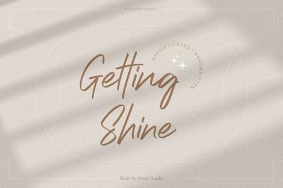 Getting Shine - Stylish Script Free Download