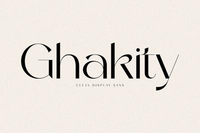 Ghakity Clean Display Sans Font Free Download