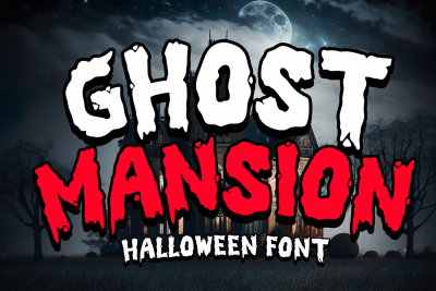 Ghost Mansion is a Halloween Font