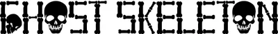 Ghost Skeleton Font