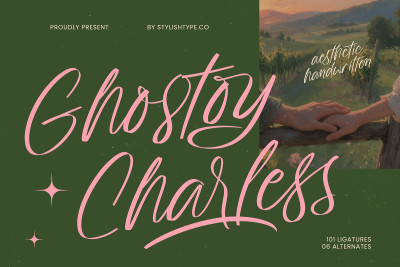 Ghostoy Charless Aesthetic Script Font