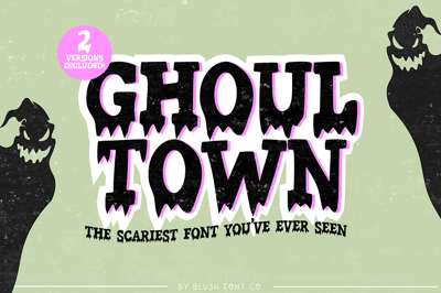 GHOUL TOWN Halloween Drip Fonts Free Download