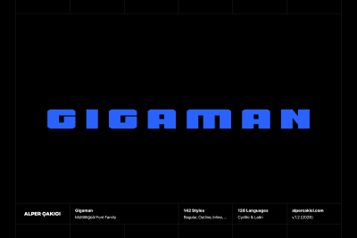 Gigaman Display Typeface