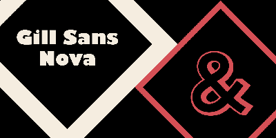 Gill Sans Nova Free Download