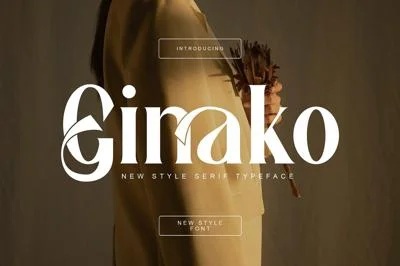 Ginako Ligature Serif Typeface
