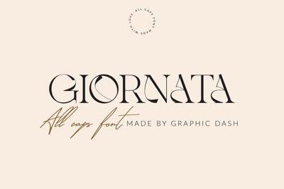 Giornata - All Caps Elegant Font Free Download