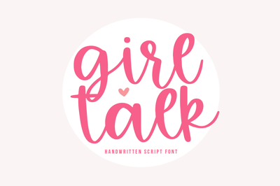 Girl Talk | Handwritten Script Font Free Download