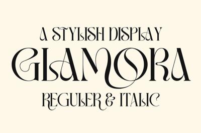 Glamora Stylish Display Font Free Download