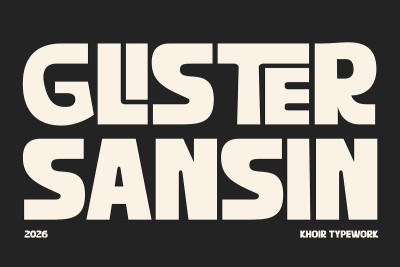 Glister Sansin - Display Font