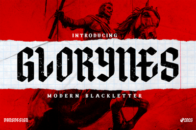 GLORYNES Modern Blackletters Font Free Download