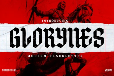 GLORYNES Modern Blackletters Font