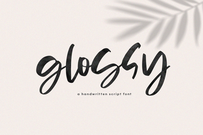 Glossy - A Handwritten Script Font Free Download