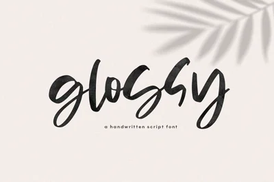 Glossy - A Handwritten Script Font