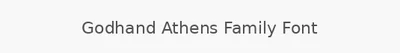 Godhand Athens Family Font
