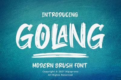 Golang - Modern Brush Font Free Download