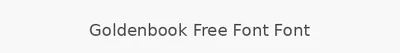 Goldenbook Free Font Font