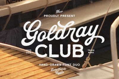 Goldray Club Retro Font Duo