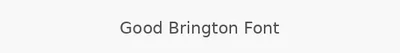 Good Brington Font