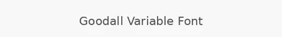 Goodall Variable Font
