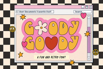 GOODY-GODDY | FUN RETRO FONT Free Download