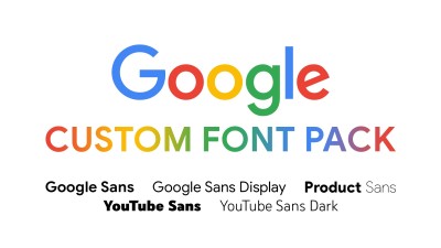 Google Custom Font Pack