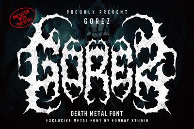 GOREZ DEATH METAL FONT Free Download