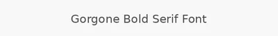 Gorgone Bold Serif Font