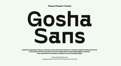 Gosha Sans Font