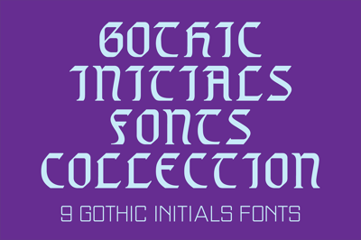 Gothic Initials Fonts Collection Free Download