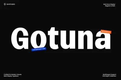 Gotuna – Bold Branding Sans Serif Font