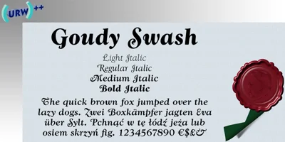 Goudy Swash Font