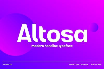 GR Altosa Typeface Free Download