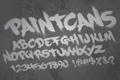 Graffiti Fonts | PaintCans