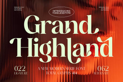 Grand Highland Modern Serif Font