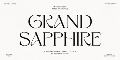 Grand Sapphire Font