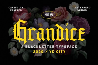 Grandice - Blackletter Typeface Font