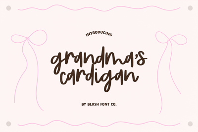 Grandma's Cardigan Brush Script Font Free Download