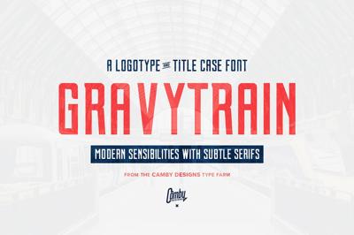 Gravytrain - A Display Font Free Download