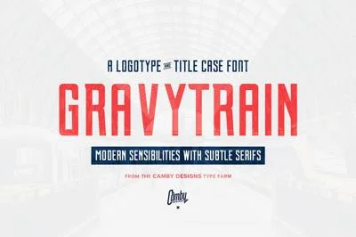 Gravytrain - A Display Font