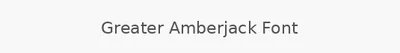 Greater Amberjack Font
