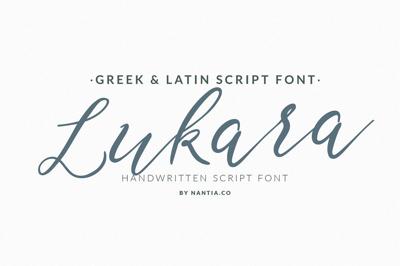 Greek Font Lukara Pro Script Free Download