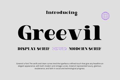 Greevil Display Font Free Download