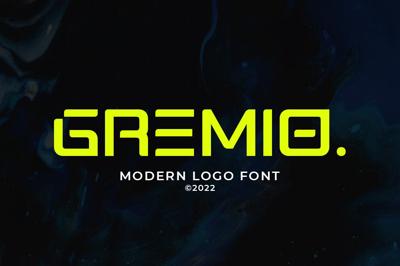 Gremio - Modern Logo Font Free Download