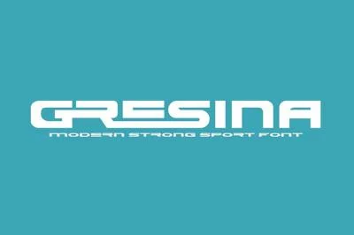 Gresina - Sport Modern Font